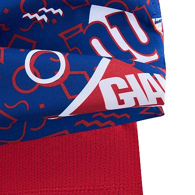 Men's Chubbies Blue New York Giants Game Day Fit Classic Lined Swim Trunks
