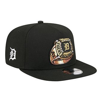 Men's New Era Black Detroit Tigers Ring A-Frame 9FIFTY Snapback Hat