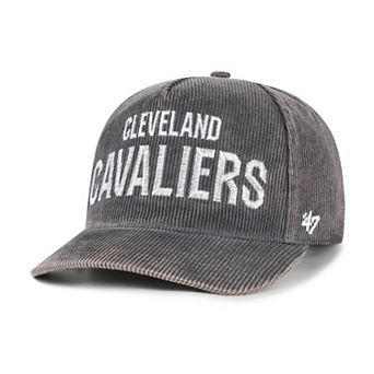 Men's '47 Charcoal Cleveland Cavaliers Reclaim Snow Wash Corduroy Adjustable Hitch Hat