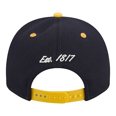 Men's New Era Navy/Maize Michigan Wolverines Two-Tone Arched 9FIFTY Snapback Hat