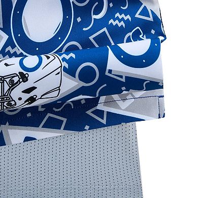Men's Chubbies Blue Indianapolis Colts Game Day Fit Classic Lined Swim Trunks