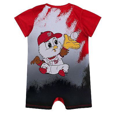 Newborn Outerstuff Red Washington Nationals Baby Mascot Bodysuit
