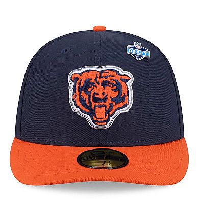 Men's New Era Navy/Orange Chicago Bears 2026 NFL Draft Pre-Curved 59FIFTY Fitted Hat