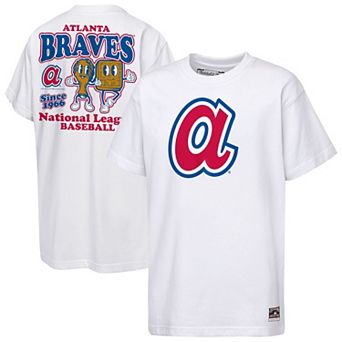 Youth Mitchell & Ness White Atlanta Braves Cooperstown Concession T-Shirt