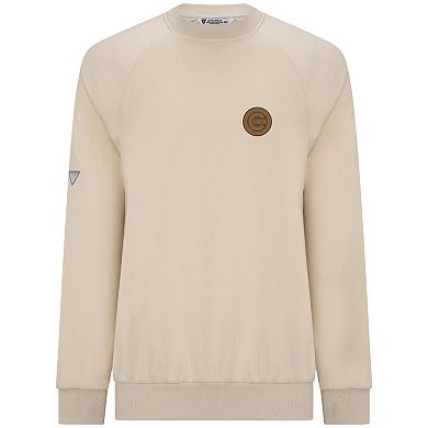 Men's Levelwear Khaki Chicago Cubs Connect Logo Sweatshirt