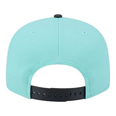 Men's New Era Turquoise/Charcoal Brooklyn Nets Color Pack Two-Tone 9FIFTY Snapback Hat