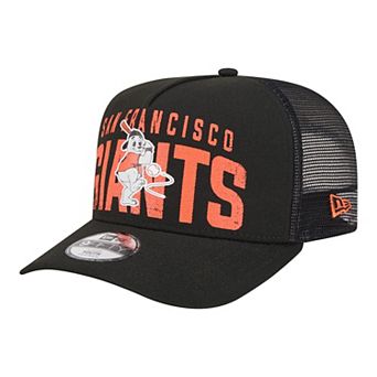 Youth New Era Black San Francisco Giants Logo Fade A-Frame 9FIFTY Snapback Hat