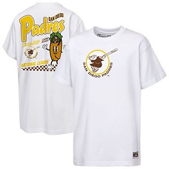 Youth Mitchell & Ness White San Diego Padres Cooperstown Concession T-Shirt