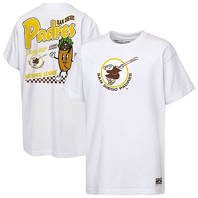 Youth Mitchell & Ness White San Diego Padres Cooperstown Concession T-Shirt
