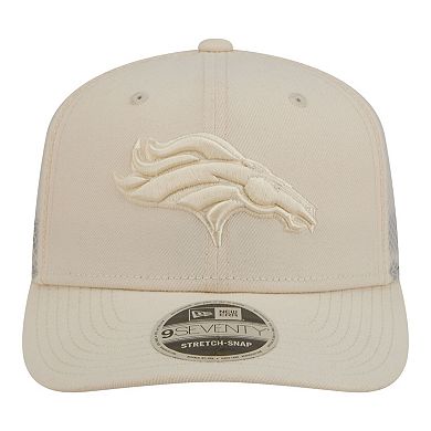 Men's New Era Cream Denver Broncos Color Pack 9SEVENTY Adjustable Hat
