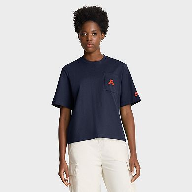 Women's Nike Navy Auburn Tigers Legacy Pocket Boxy T-Shirt