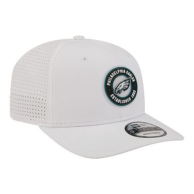 Men's New Era White Philadelphia Eagles COOLERA 9SEVENTY Adjustable Hat