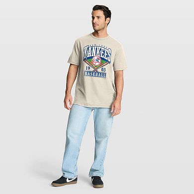 Men's Fanatics Tan New York Yankees Stadium Slub T-Shirt