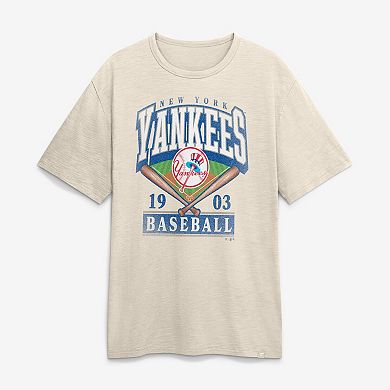 Men's Fanatics Tan New York Yankees Stadium Slub T-Shirt