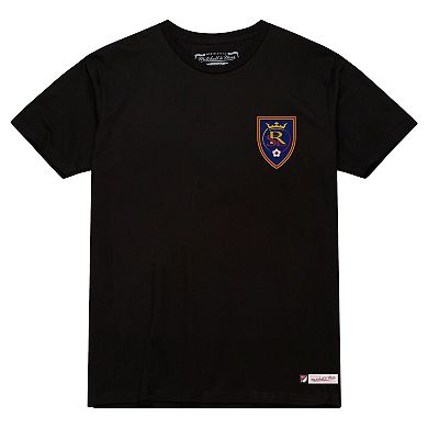 Men's Mitchell & Ness Black Real Salt Lake 2-Hit T-Shirt