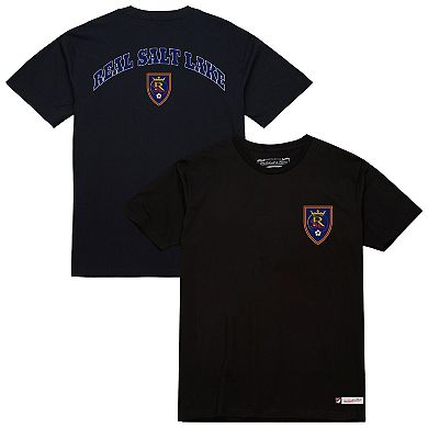 Men's Mitchell & Ness Black Real Salt Lake 2-Hit T-Shirt