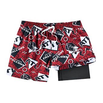 Men's Chubbies Red Atlanta Falcons Game Day Fit Classic Lined Swim Trunks