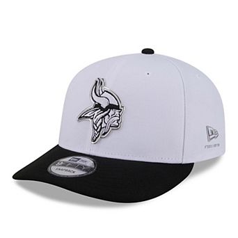 Men's New Era White/Black Minnesota Vikings 2026 NFL Draft Pre-Curved 9FIFTY Snapback Hat