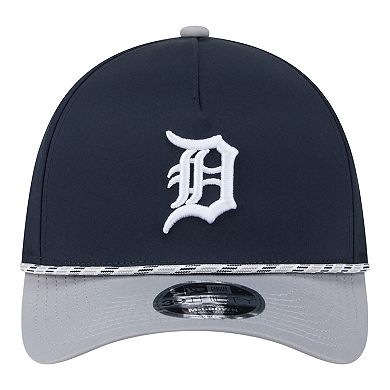 Men's New Era Navy/Gray Detroit Tigers Rope M-Crown A-Frame 39THIRTY Flex Hat