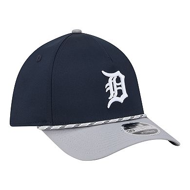 Men's New Era Navy/Gray Detroit Tigers Rope M-Crown A-Frame 39THIRTY Flex Hat