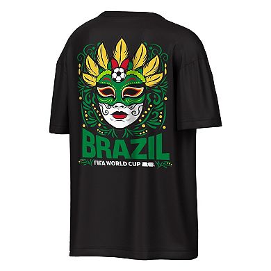 Men's Outerstuff Black Brazil FIFA World Cup 2026 Rally Oversized T-Shirt
