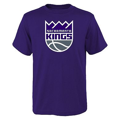 Youth Outerstuff Purple Sacramento Kings Primary Logo T-Shirt