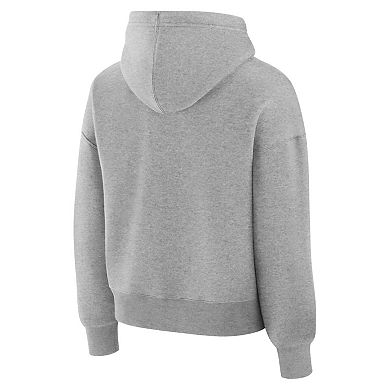 Women's Fanatics Heather Gray Edmonton Oilers Essential Hoodie
