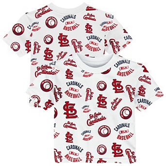 Toddler Outerstuff White St. Louis Cardinals Run Down T-Shirt