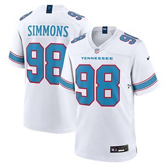 Men's Nike Jeffery Simmons White Tennessee Titans Game Jersey