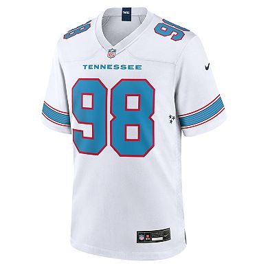 Men's Nike Jeffery Simmons White Tennessee Titans Game Jersey