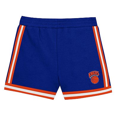 Toddler Mitchell & Ness Patrick Ewing Blue New York Knicks 2-Piece Play by Place T-Shirt & Shorts Set