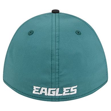 Men's Midnight Green/Black Philadelphia Eagles Rope M-Crown A-Frame 39THIRTY Flex Hat