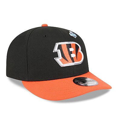 Men's New Era Black/Orange Cincinnati Bengals 2026 NFL Draft On Stage Pre-Curved 9FIFTY Snapback Hat