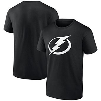 Men's Logo Athletic Black Tampa Bay Lightning Essential T-Shirt