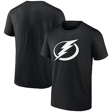 Men's Logo Athletic Black Tampa Bay Lightning Essential T-Shirt