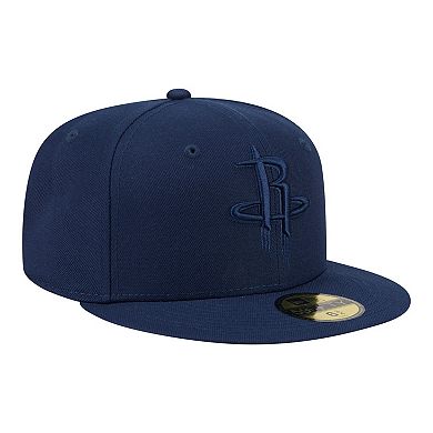 Men's New Era Navy Houston Rockets Tonal Color Pack 59FIFTY Fitted Hat