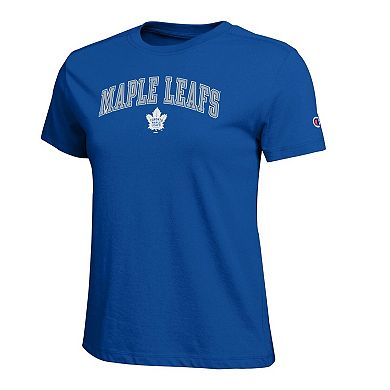 Women's Champion Royal Toronto Maple Leafs Arch Mascot Logo T-Shirt