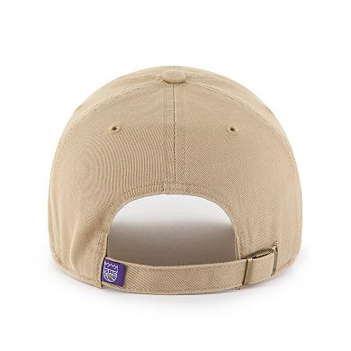 Men's '47 Khaki Sacramento Kings Logo Clean Up Adjustable Hat