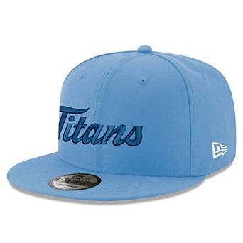 Men's New Era Light Blue Tennessee Titans Script 9FIFTY Snapback Hat