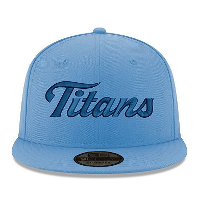 Men's New Era Light Blue Tennessee Titans Script 9FIFTY Snapback Hat