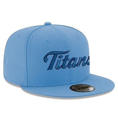 Men's New Era Light Blue Tennessee Titans Script 9FIFTY Snapback Hat