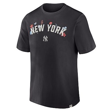 Men's Fanatics Anthracite New York Yankees Bloom T-Shirt