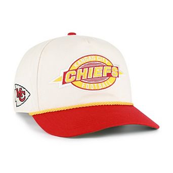 Men's '47 Natural Kansas City Chiefs Frame Out Two Tone Hitch Adjustable Hat