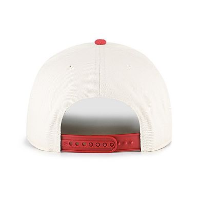 Men's '47 Natural Kansas City Chiefs Frame Out Two Tone Hitch Adjustable Hat