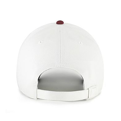 Men's '47 White/Maroon Arizona State Sun Devils Contemporary Basics Two Tone Clean Up Adjustable Hat
