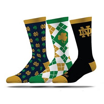 Unisex Strideline Notre Dame Fighting Irish Business Knit Crew Socks Three-Pack Set
