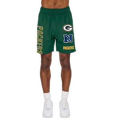 Men's New Era Green Green Bay Packers Match Shorts