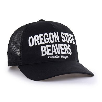 Men's '47 Black Oregon State Beavers Contemporary Hitch Trucker Adjustable Hat