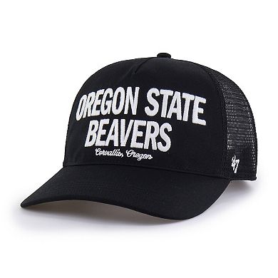Men's '47 Black Oregon State Beavers Contemporary Hitch Trucker Adjustable Hat