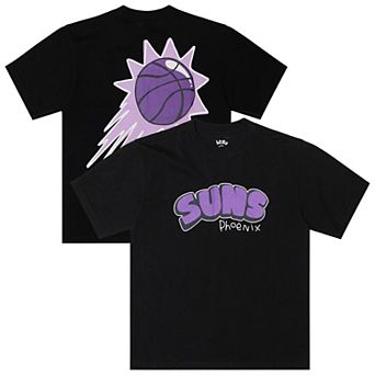 Men's b2Ss Black Phoenix Suns Bubble Flare Logo T-Shirt